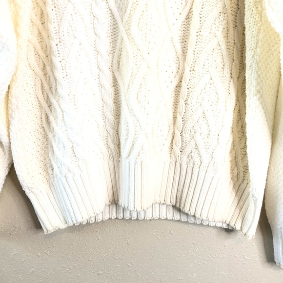Vintage Lord Jeff 100% Cotton Cable Knit Crew XL - Picture 5 of 8